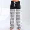 Womens Pajama Pants Sleepwear Casual Drawstring Elastic Waist Pants  Comfy Straight Yoga Loose Trousers