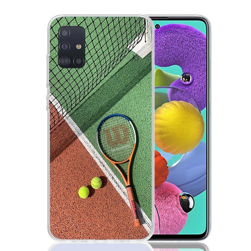Tennis Sport Phone Case for Samsung Galaxy A52 A51 A50S A12 A22 A32 A72 A10S A30S A31 A71 Note 20 Ultra 10 Plus S10 Galaxy A52 A