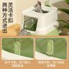 Curled Tail Cat Litter Box Closed Pet Toilet Drawer Splash-proof Large Deodorant Large Space for Cats Pet Items