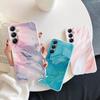 Marble Patterned Soft Silicone Case For Samsung A55 A35 Xiaomi Redmi Note 13 Pro 13C iPhone 15  Huawei Honor Realme Camera Protective Shockproof Cover