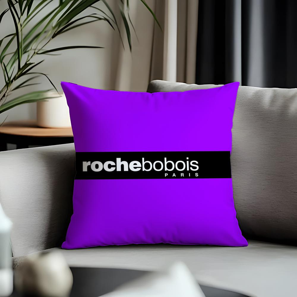 Hot Rroche Boboised Cushion Cover Antidustmite Pillowcase Invisible Zipper Silky Short Plush Sofa Cushion Cover