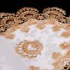 Dacron Oval Lace Tablecloth Vintage Coffee Table Placemat Durable Europe Dining Tablecloth  Home