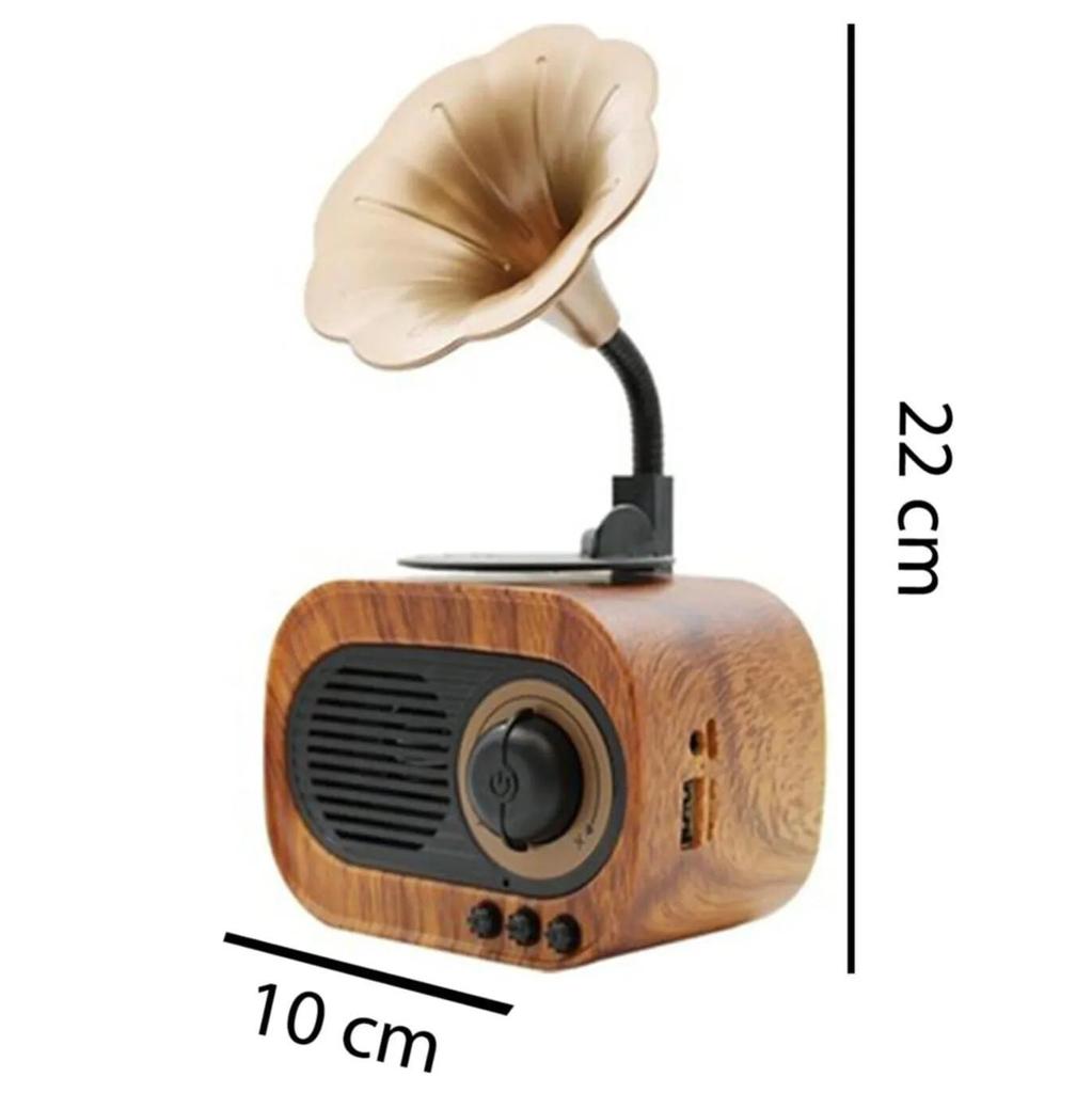 Ностальгический мини-радио граммофон Bluetooth-динамик Fm Usb Sd High Sound Speaker