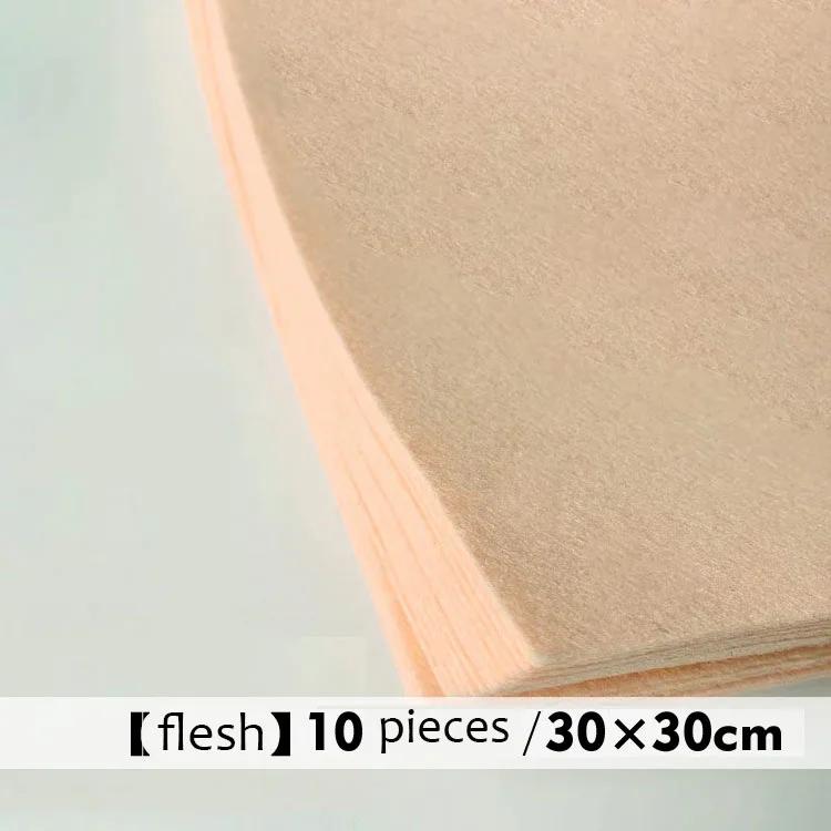 10 шт. Мягкий войлочный лист Разноцветный Пэчворк Шитье DIY Поделки Квадраты Нетканый 1 мм Толщина Ручная работа Ткачество