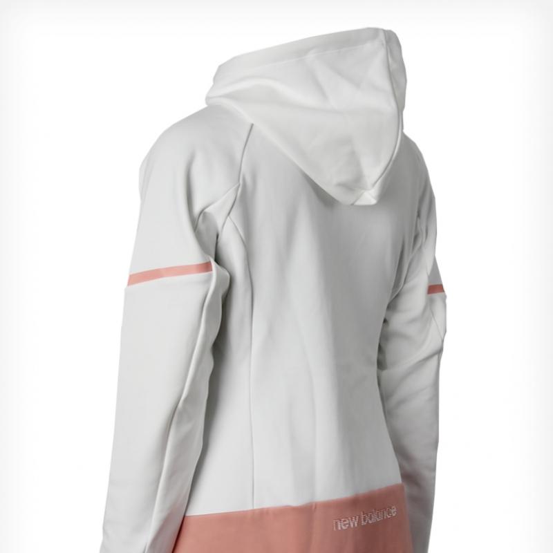 New Balance Толстовка W Brushed Soft Training Hoodie на молнии Nbmd947032 10 Белый