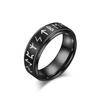 Nordic Viking Text Tungsten Ring for Men Women Fashion Accessories Simple Loon Runic Sexy Couple Finger Ring