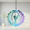 Gradient Color Wind Spinner Catcher 3D Dynamic Rotating Wind Chimes Funny Wind Chime Pendant  Party