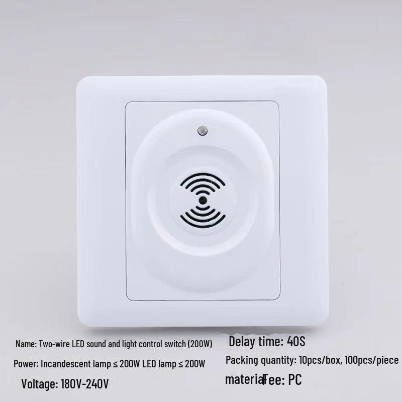 Панель управления скрытым светодиодным освещением коридора 86-го типа с голосовым управлением и задержкой звука и света