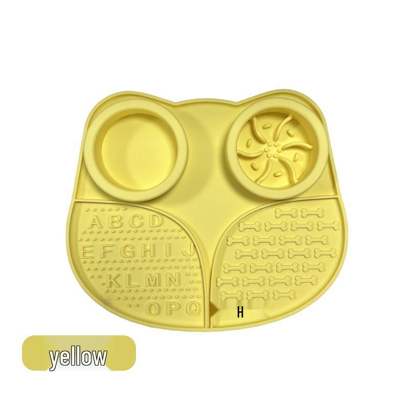 Миска-медленнее с присоской против удушья - Легко моется, Пищевой силиконовый коврик для кормления питомцев