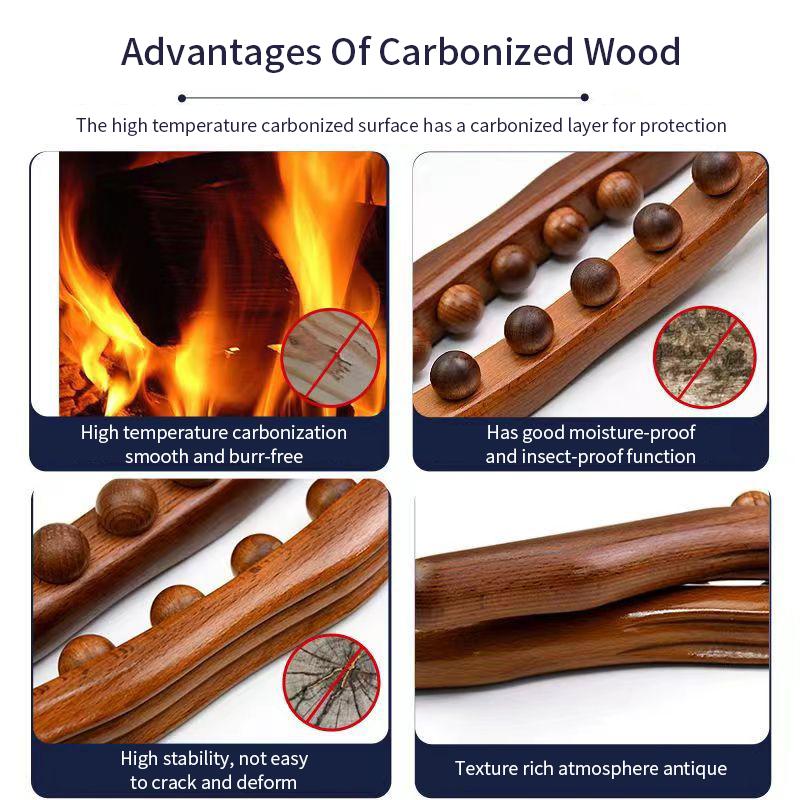 Массажер для тела, деревянная массажная палочка, массажер для спины, инструмент для спа-терапии, палочка Гуаша