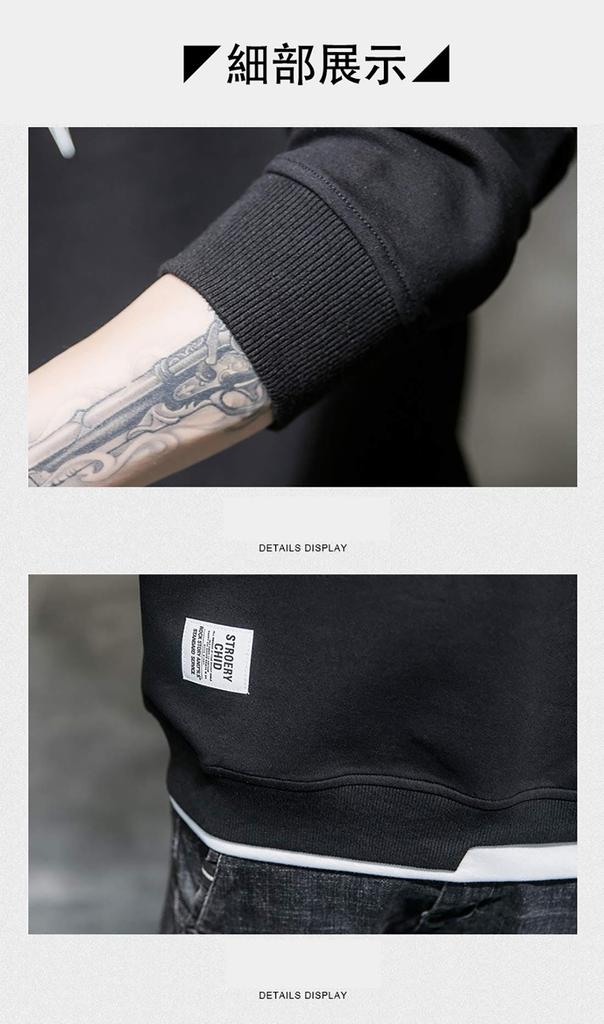 Long Large Green 2XL [foveitaa] Men's T-shirt, Parka, Sleeve, Loose, Silhouette, Pullover, Sweatshirt, Top, Casual, Stylish, Size, Spring/Autumn