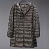 Women's Long Hooded Puffer Down Jacket - Ultra-Light Style