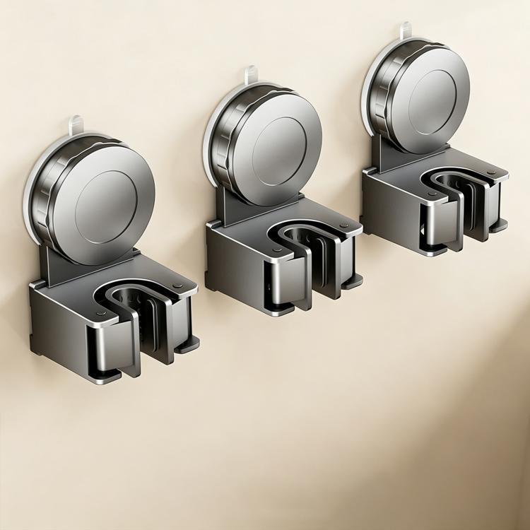 No-drill Suction Cup Wall Mount Mop Holder Broom Storage Clip