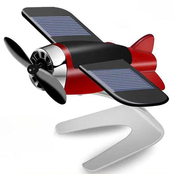 WTEMPO Солнечный ароматический диффузор, модель самолета, украшение автомобиля, вращающийся самолет из алюминиевого сплава, автомобильные аксессуары