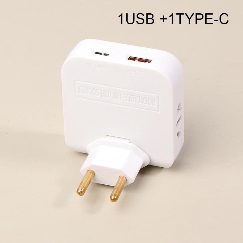 Вращающаяся на 180 градусов розетка 3-в-1 EU Plug Converter Удлинитель для путешествий EU Multi-Plug Тонкий беспроводной адаптер для розеток Розетки