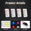 LED Atmosphere Footwell Lights For Model 3 Y S X Interior Floor Door Puddle Decorative Lamp Car Accessories