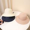 Womens Beach Sun Hat Summer Straw Hat with Bow, Adjustable Head Circumference, Wide Brim, Breathable, Travel Foldable Sun Hat