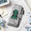 Fashion Alien Print Long Wallet Casual Portable Multifunctional Card Holder