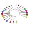 1Pc Silicone Food Tongs Gloves-Shaped Stainless Steel Non-Slip Kitchen Utensil Ice Candy Food Clip Mini Ice Cubestongs