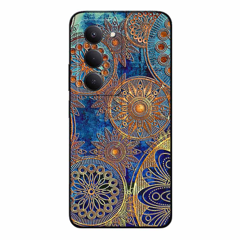 3D Чехлы с тиснением для Redmi 15 5G 4G Рельефное тиснение Мягкий силиконовый задний чехол для Xiaomi Redmi15 Цветочный рельеф Funda Redmi 15 4G 5G