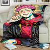 Jujutsu Kaisen Flannel Throw Blanket Comfortable Warm for Bedrooms, Sofas, Beds, Chairs, Picnics, Travel