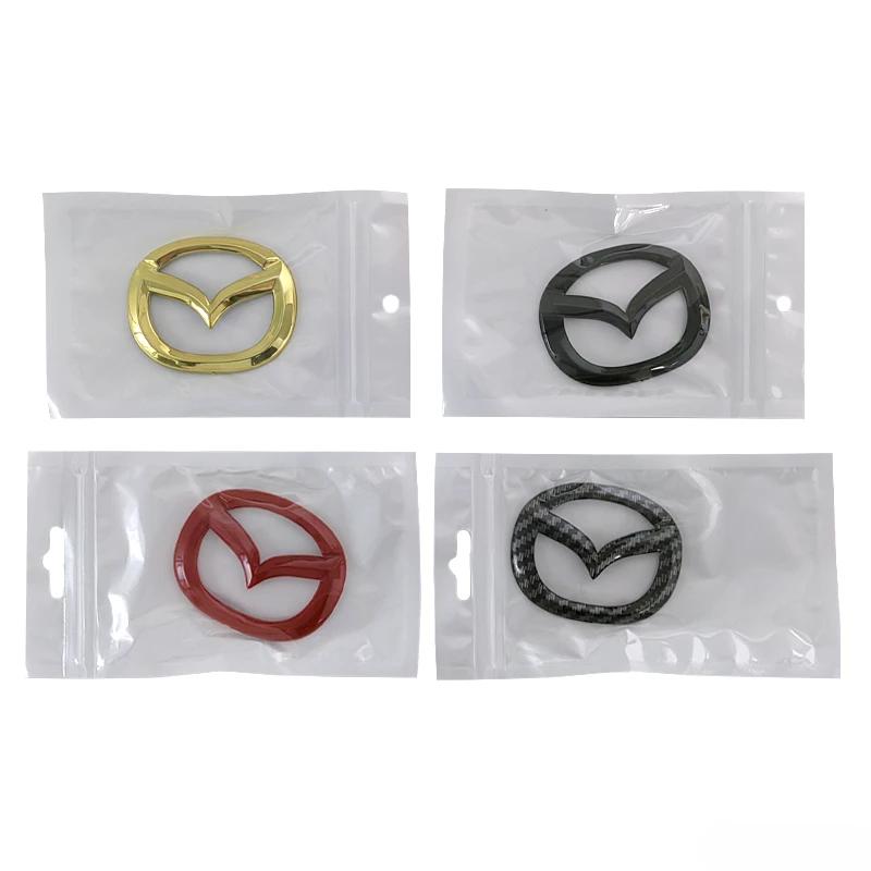 For Mazda CX6 RX7 MX5 CX5 CX3 Protege CX9 CX7 CX9 ABS Car Steering Wheel Emblem Cover Stickers Auto Logo Badge Decals Decoration h5
