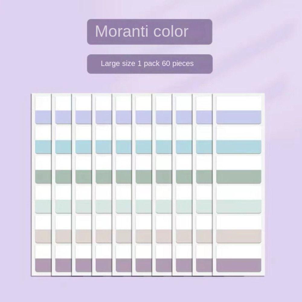 Transparent Sticky Index Tabs Colorful Light Color Index Notes Writable File Tabs Notebook