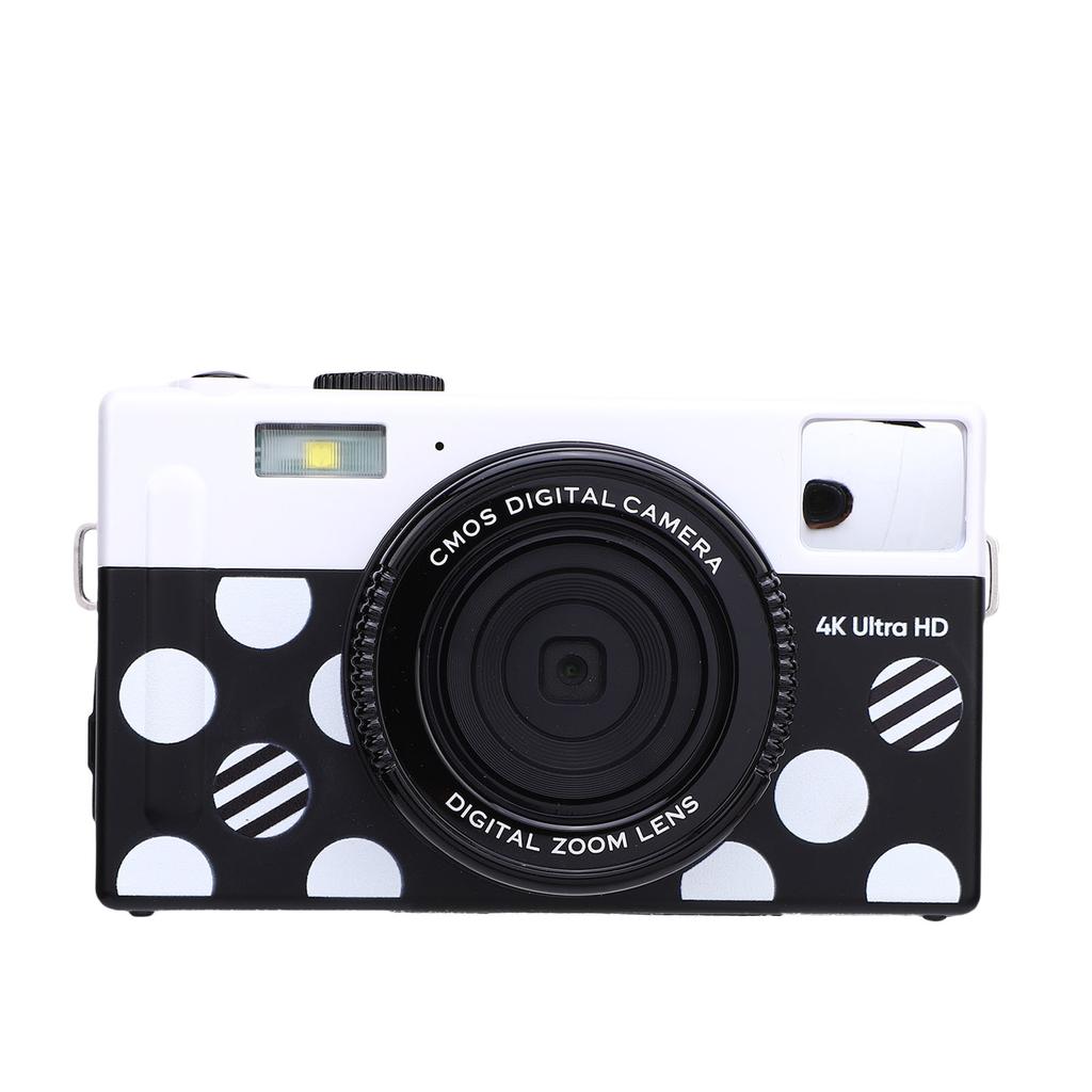 4K Digital Camera for Photography Auto 6 P HD Camera with 10 Filters Front Flash 3 Inch Screen