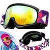 Детские горнолыжные очки для очков Junior Широкое поле зрения УФ OTG Широкое поле зрения Детские спортивные Полностью подходят для горного отдыха на открытом воздухе Идеально подходят для мальчиков и
