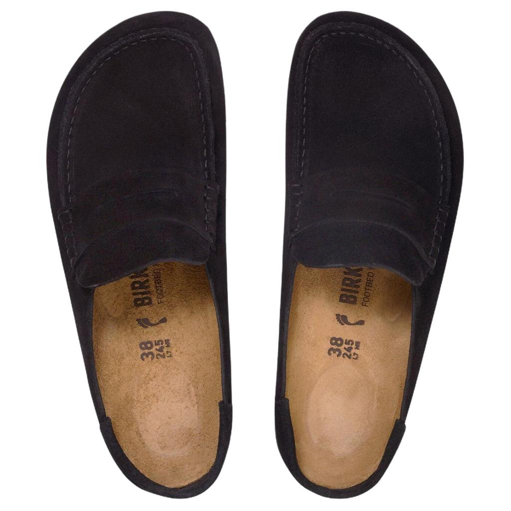Birkenstock Неаполь Резиновая подошва Без специальных функций Закрытый носок Тапочки Унисекс Черный Узкие 1030813