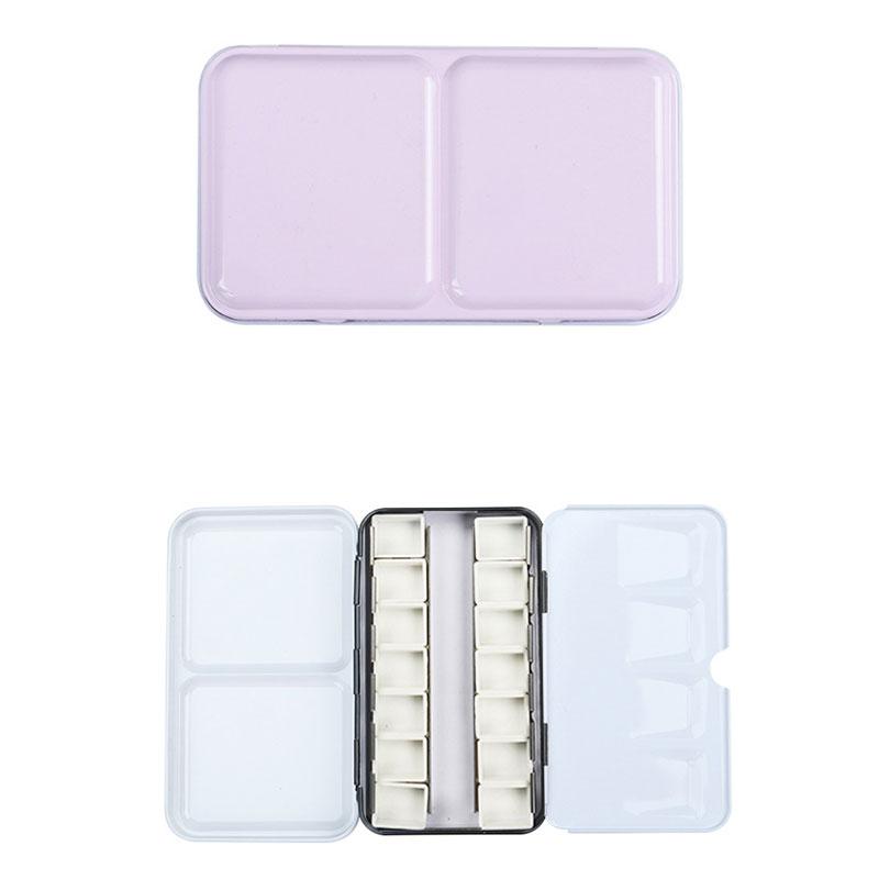 Половина кастрюли Поднос для акварельных красок Жестяная коробка Пустая палитра Хранение картин Лоток для краски