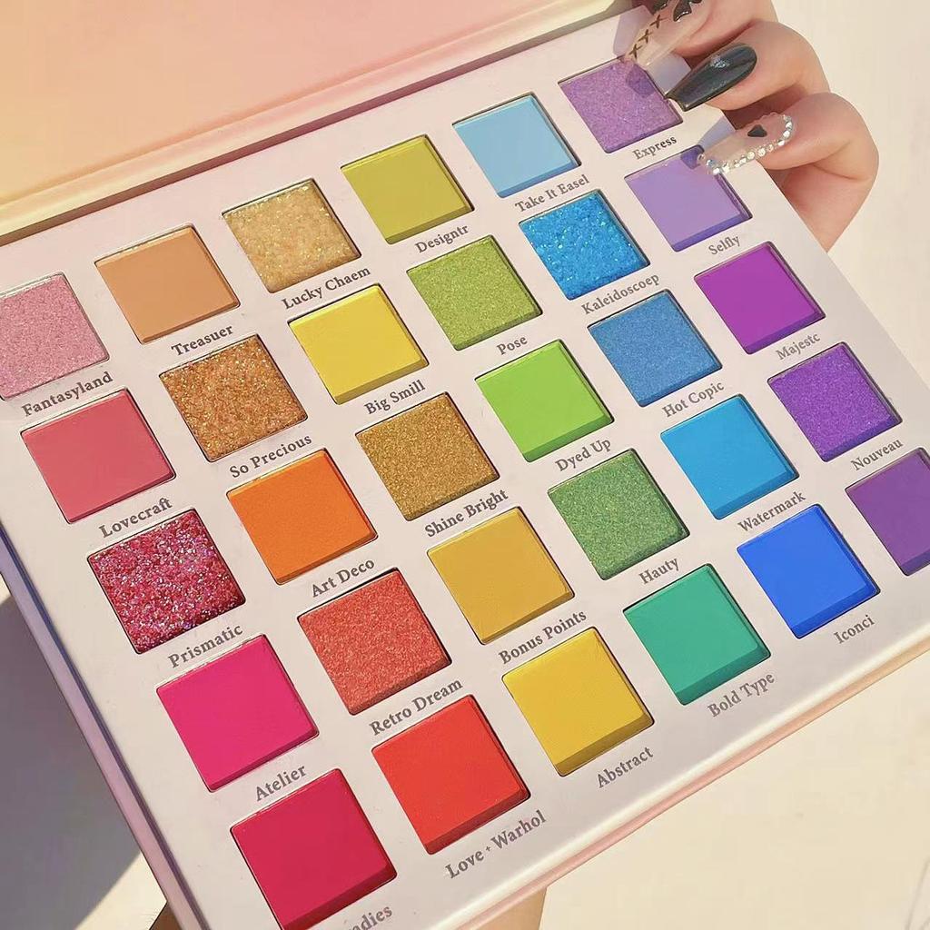MGL 30-Color Shimmer & Matte Eyeshadow Palette for Stage & Cosplay Makeup