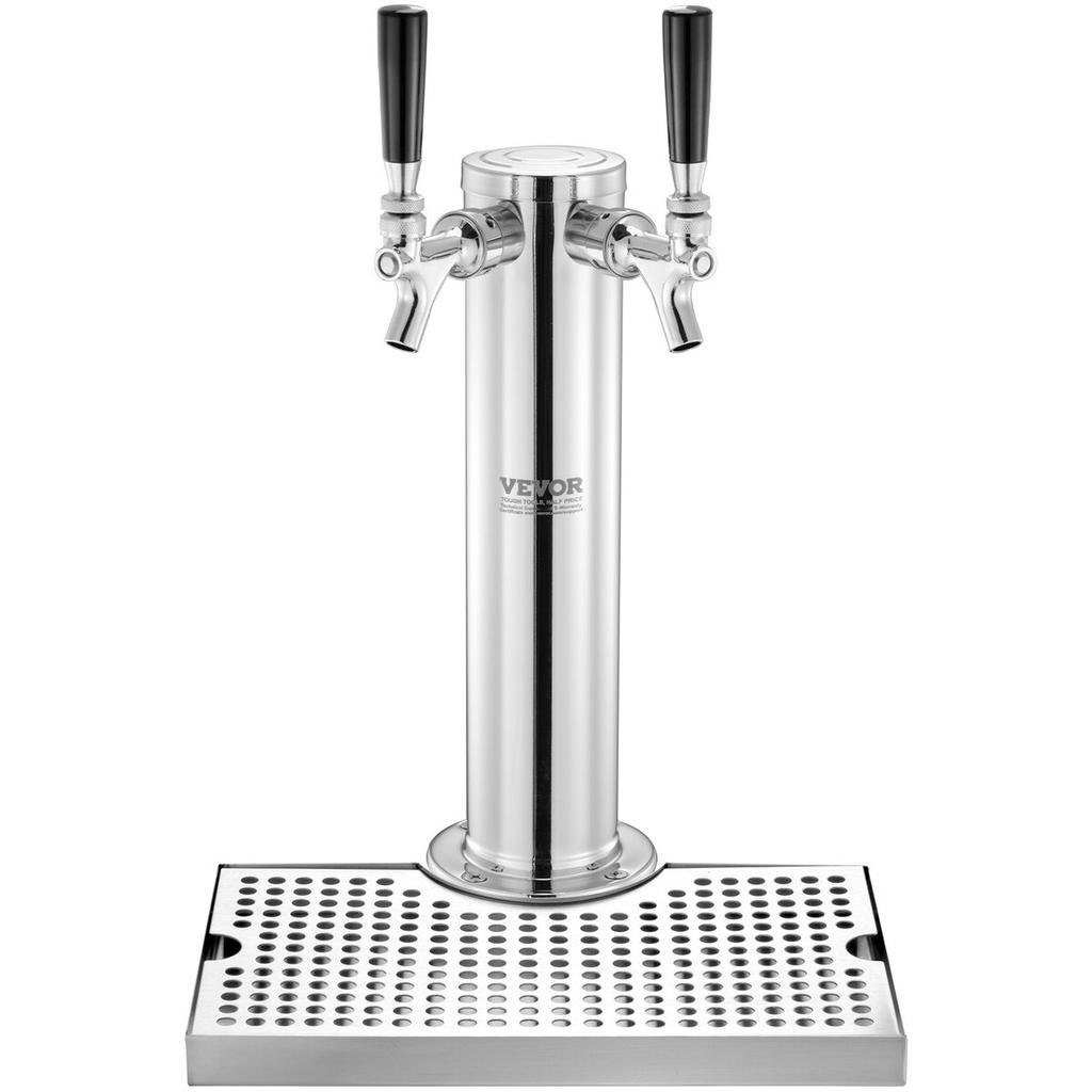 Dual Taps Kegerator Tower Kit Kegerator Beer Tower & A-System Keg Coupler