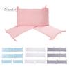 1 Set Baby Padded Cushioned Liners for Inside Crib 4 Pads Included Protect Tenders from Bumps Fits Standard Crib Mattress Washable Fence Mattress Bed