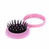 Comb Pocket Size Compact Cosmetic Mirror Included Folding Hair Brush Beauty Tools Scalp Massager