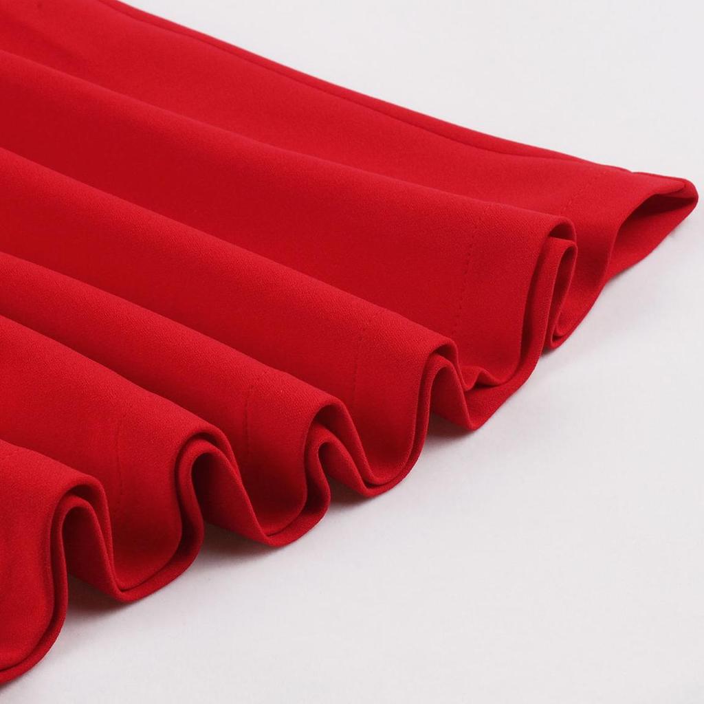 50-е летние свободные платья с воротником с лацканами и короткими рукавами, ряд пуговиц, деловое офисное женское платье миди, женское повседневное платье