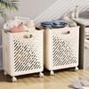Foldable Large Capacity Laundry Hamper for Bathroom and Household Use