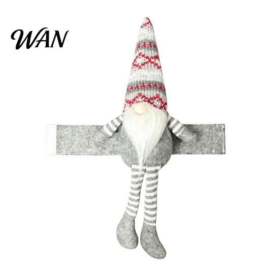 Plush Curtain Holders Christmas Gnome Buckle, Scandinavian Santa Doll Tiebacks, Decorative Ties for Drapes Faceless Dwarf Holdback Fastener