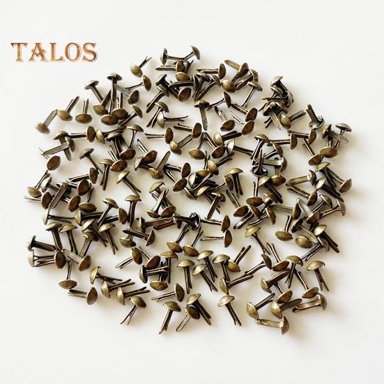 500Pcs Mini Brads Metal Plated Round Paper Fasteners for Paper Craft Scrapbooking DIY Art Handmade Project Decorative Supplies