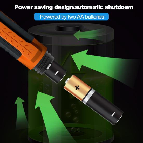 Детектор утечки газа Пропан Сигнализация природного газа с ЖК-экраном Высокодецибеловый мини-портативный детектор утечки горючего газа с батарейным питанием