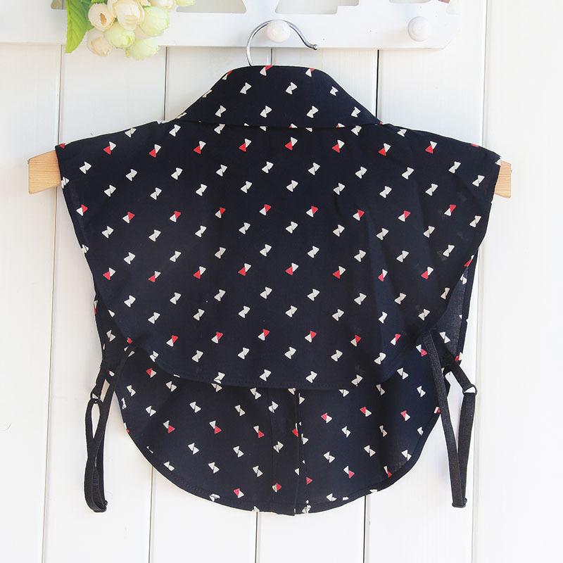 New Arrival Fake Collar Classic Plaid Check Detachable Shirt Collars Anchor Dot Spot Grid Print Collar Adult Unisex Neck YG231