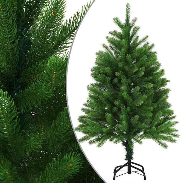 Maison Exclusive - Arbre de Noël artificiel pré-éclairé et boules 120 cm vert
