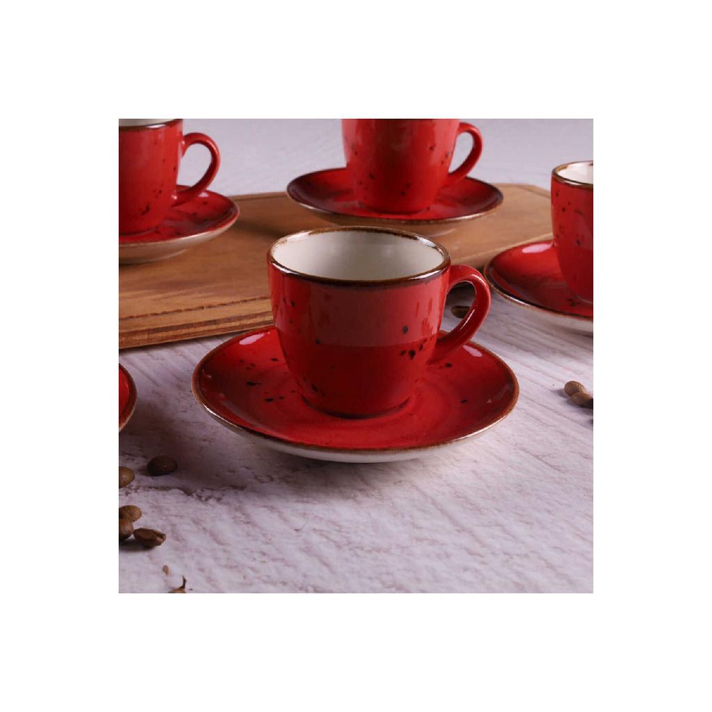 Фарфоровый кофейный сервиз Tulu на 6 человек