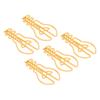 100pcs Bulb Shaped Bulb Shape Paper Clips Metallic Paper Clips  Wedding Decoration