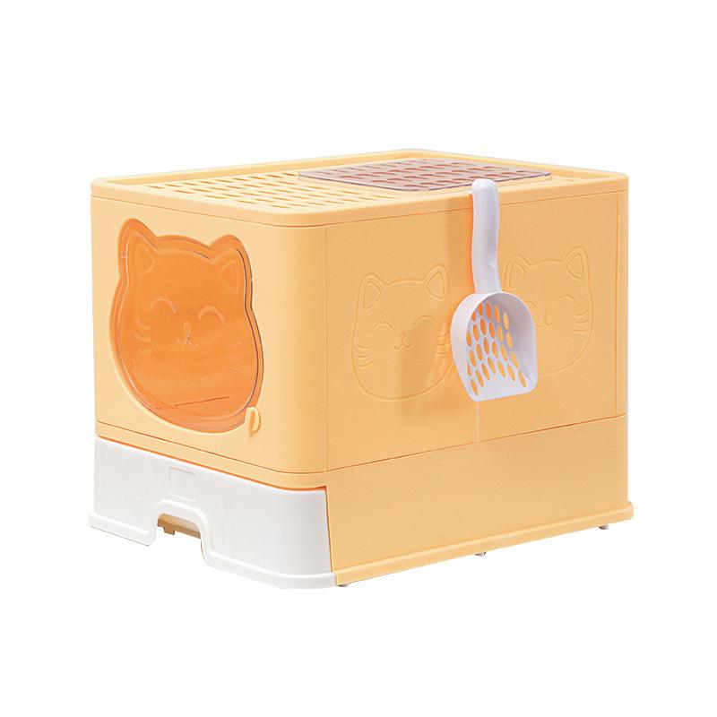 Drawer-type Cat Litter Box Fully Enclosed Anti-splash Cat Toilet Cleaning Supplies