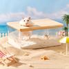 Rectangle Hamster Bathroom Acrylic Hamster Sand Box For Golden Bear Guniea Pig