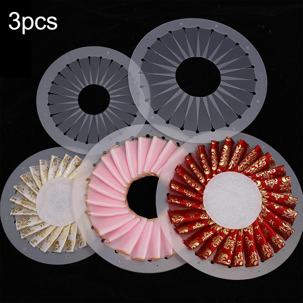3 Pieces Ribbon Flower Making Tool DIY Sewing Crafts Embellishment Sewing Craft Tool Crafts for Beginners Handmade Rosette Maker