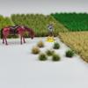 120 шт./Коробка Миниатюрные Материалы для Растительности DIY Набор для Макетной Железнодорожной Песочницы Газонная Компоновка 8 мм Пучки Травы Модель Сцены Аксессуар для Диорамы