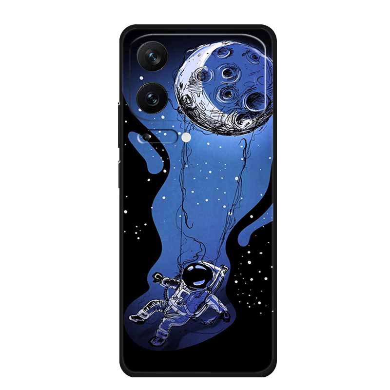 Чехол для телефона Xiaomi 17 Pro 2025, модные цветы, черный силикон TPU, мягкий чехол-бампер для Xiaomi Mi 17 Pro Max, задняя крышка, корпус