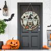 2D Pumpkin Head Art Decoration Wooden Hanging Pendant Door Decor Wreath Sign  Porch